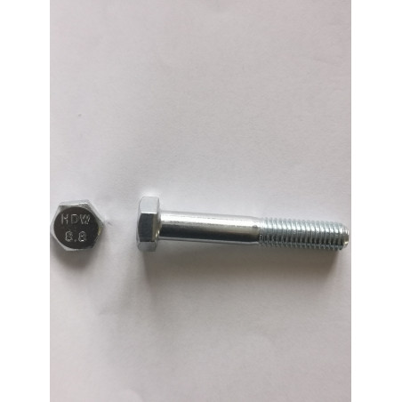 Vis à Tête Hexagonale 6 Pans DIN 931 Classe 8.8 - Filetage Partiel, Tailles 6 à 20 Mm
